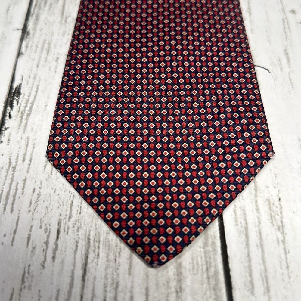 Brooks Brothers Makers Pure Silk tie Printed in Italy Made in USA necktie Tie Re